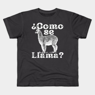 Como Se Llama Funny Vintage Style Spanish Language Kids T-Shirt